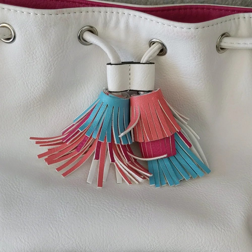 Candie's Faux Leather Tassel Lined Shoulder Bag Pocketbook
